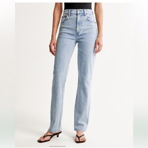 Abercrombie and Fitch Straight Leg Ultra High Rise Jeans